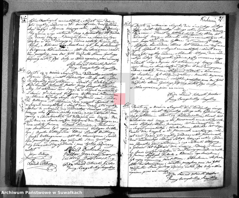 Obraz z jednostki "Księga Duplikat do Zapisywania Aktów Urodzenia, Małżeństw i Zejścia dla Parafii Ewangelickiey Sereyskiey na Rok 1837"