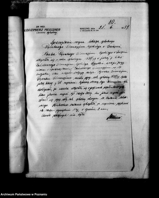 Obraz 13 z jednostki "Prywatne Gimnazjum Męskie imienia św. Wojciecha- Gniezno- sprawozdania z wizytacji"