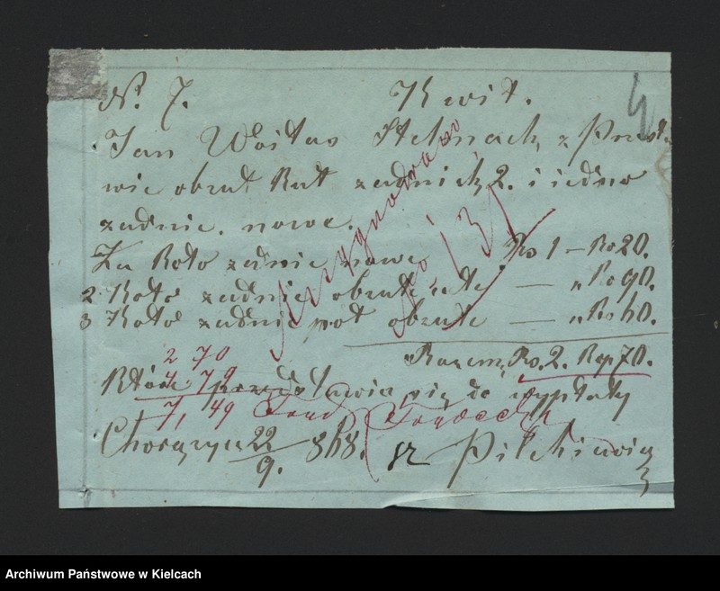 image.from.unit.number "Dowody rozchodu kasy dóbr Przęsławice od dnia 1 października"