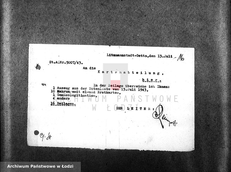 Obraz 19 z jednostki "[Korespondencja z Wydziałem Talonów, informacje o przesłanych talonach, informacje o konsumentach]"