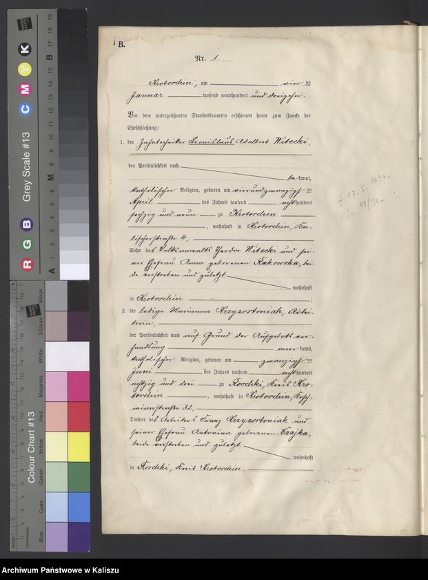 Obraz z jednostki "[Księga małżeństw]"