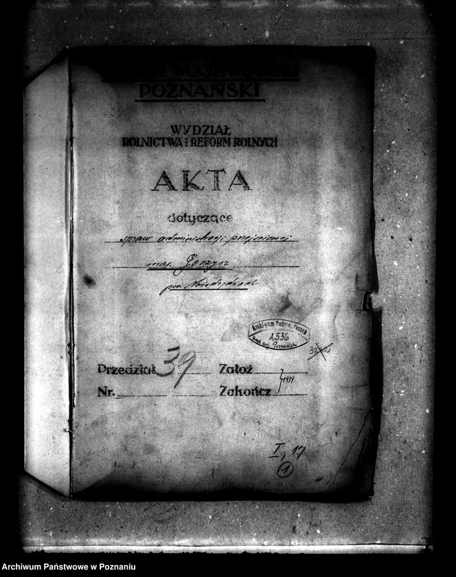 Obraz 4 z jednostki "Sprawy administracji przejściowej majątku Gorzyń powiatu międzychodzkiego"