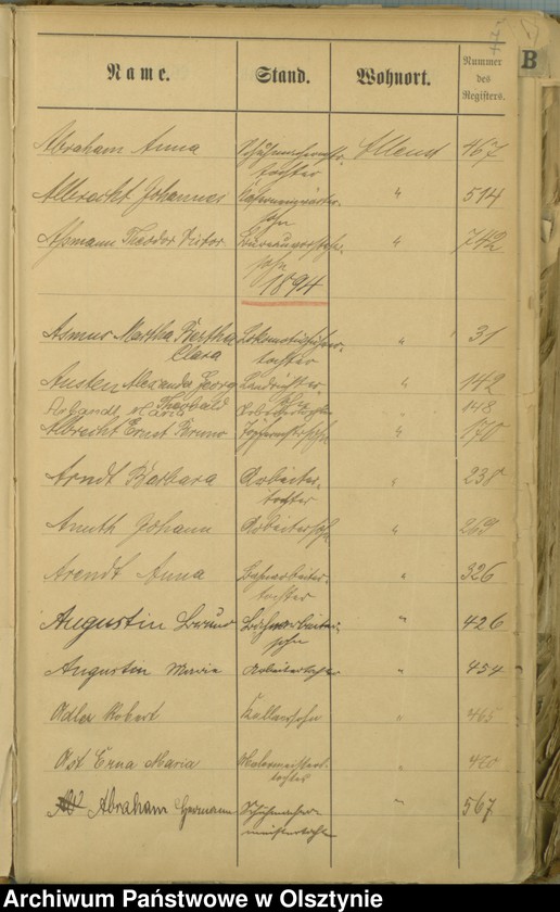 image.from.unit.number "Alphabetisches Namenverzeichnis zum Geburtenbuch"