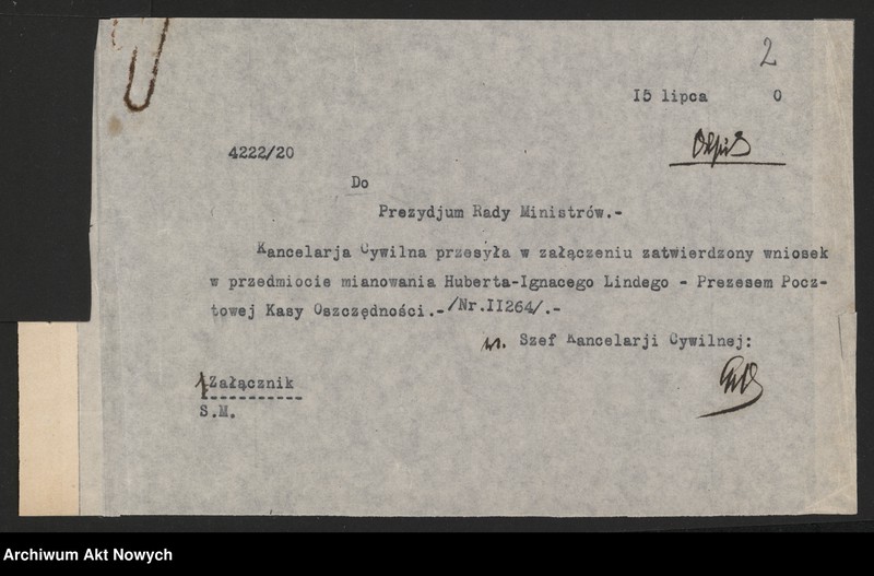 image.from.unit.number "Nominacje i dymisje w Pocztowej Kasie Oszczędności"