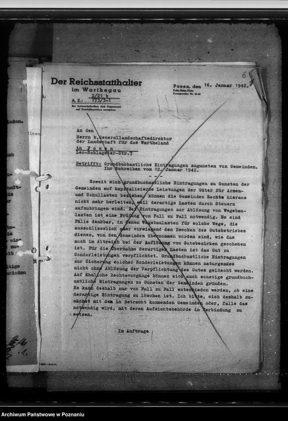 Obraz 10 z jednostki "Auseinandersetzung des Rittergutes Strenz mit der Gemeinde Hirscheck, Kreis Kempen. Auflösung von Gutsbezirken"