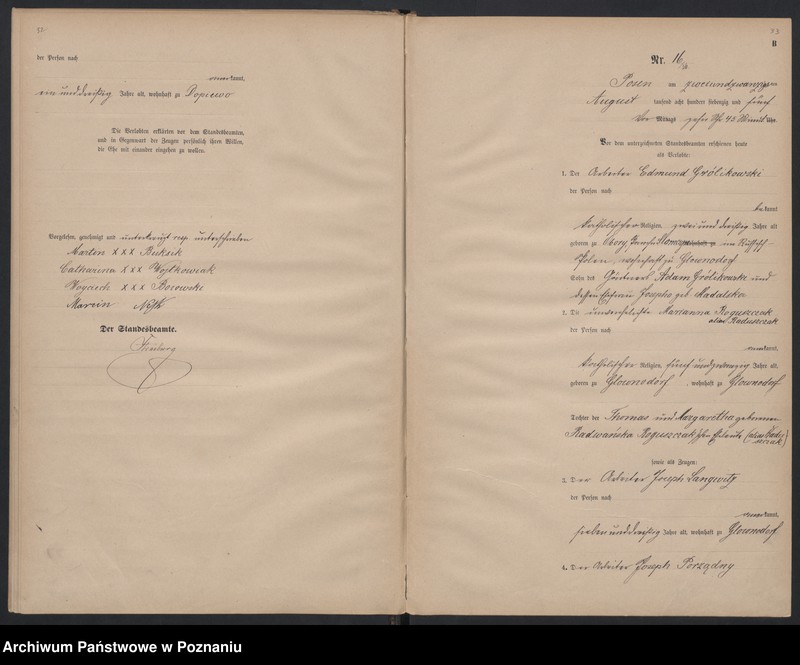 Obraz 19 z jednostki "Księga małżeństw"