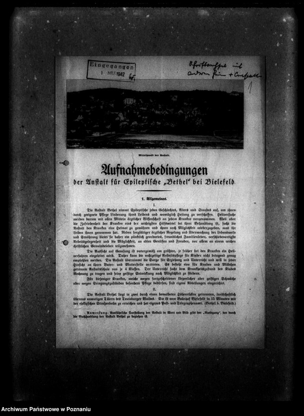 Obraz 5 z jednostki "Schriftwechsel mit anderen. [Korespondencja z innymi zakładami opiekuńczymi]."