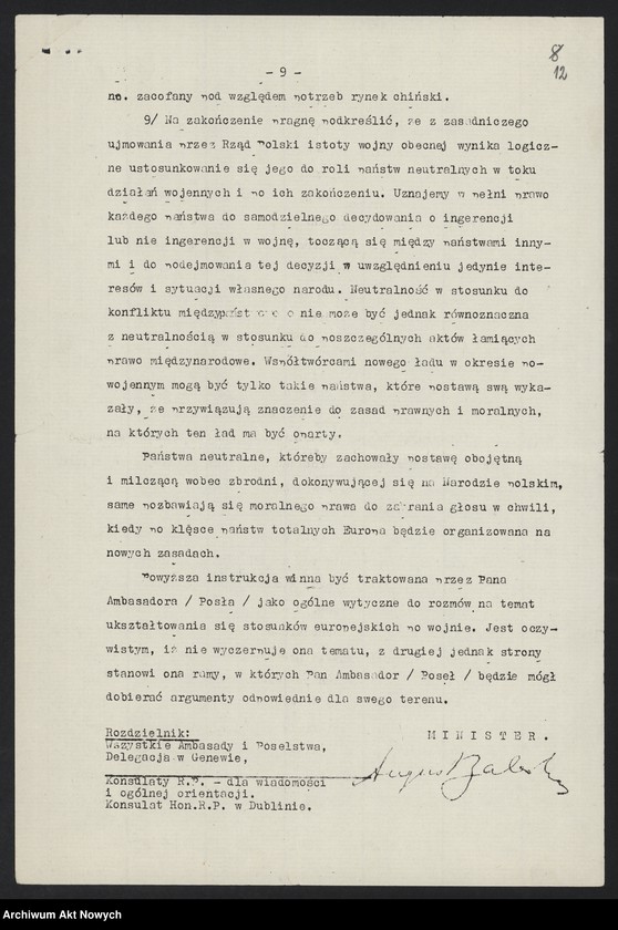 image.from.unit.number "Zaleski August; Załączniki: a) list (odpis) Skowrońskiego (Poseł RP w Brazylii); L.5 (odpowiedzi - rękopisy, maszynopisy); patrz 4246"