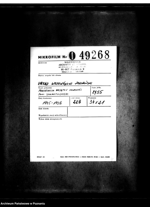 image.from.unit.number "Parcelacja majątku Nowawieś powiatu szamotulskiego"