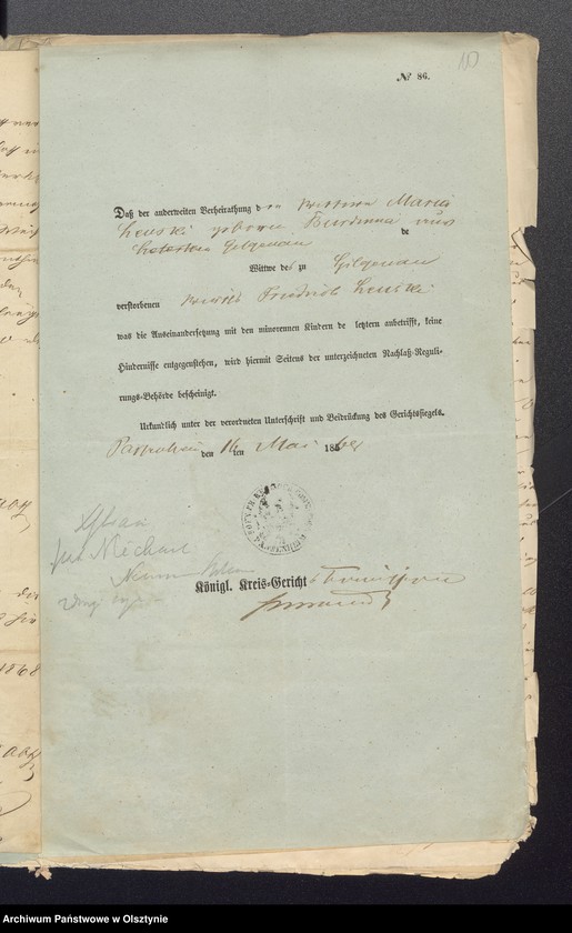 image.from.unit.number "[Świadectwa chrztu i śmierci, załączniki, także z r. 1888]"