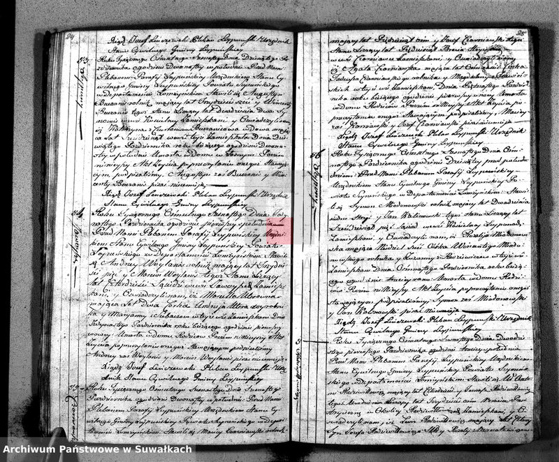 Obraz 15 z jednostki "Księga Aktów Zeyscia Gminy Leypuńskiej Od 1 go Stycznia 1816 Ru"