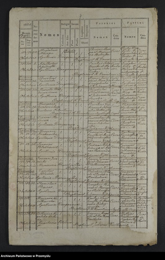 image.from.unit.number "[Odpisy ksiąg urodzeń, małżeństw, zgonów parafii rzymskokatolickiej Kochawina z lat 1823-1827]"