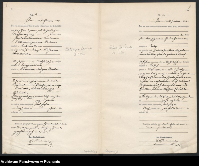 Obraz 6 z jednostki "Księga miejscowa zgonów [Rejestr główny zgonów]"