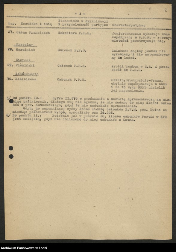 Obraz 13 z jednostki "Ankiety sprawozdawcze Wydziału [z załącznikami]"