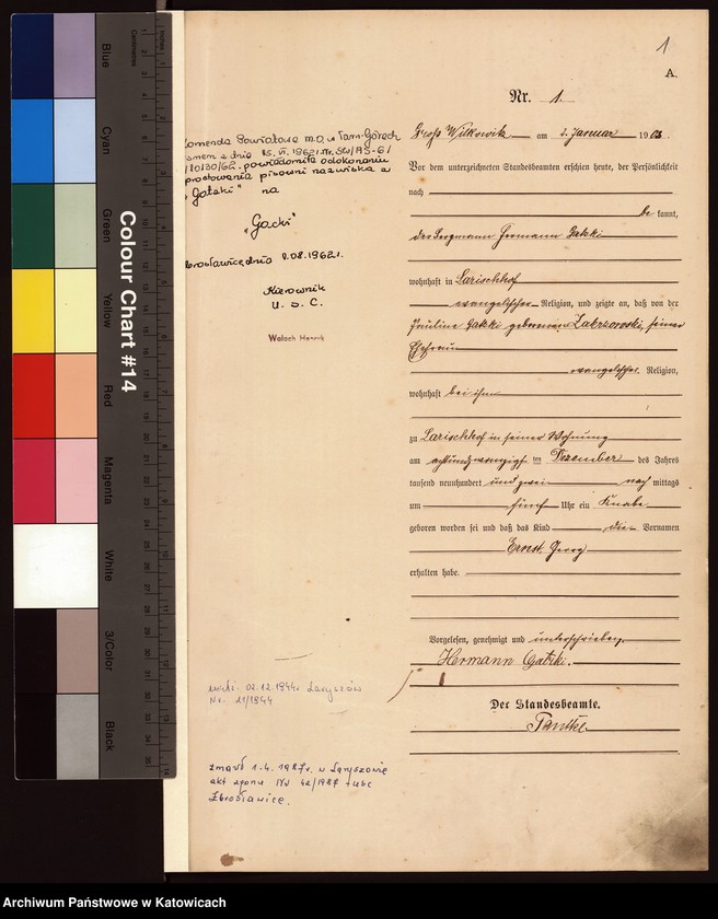 Obraz z jednostki "Księga urodzeń nr 1-58 (1903), 1-52 (1904), 1-49 (1905), 1-61 (1906)"
