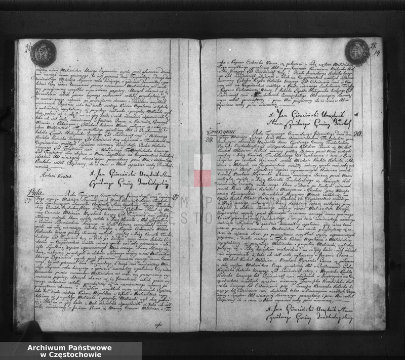 Obraz 16 z jednostki "Akta cywilne małżeństwa gminy Truskolasy od dnia 1 miesiąca maja 1810 roku do dnia 30 miesiąca kwietnia 1811 roku wpisane"