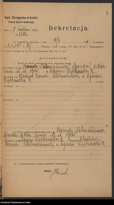 Obraz 6 z jednostki "Boruch Salmonowicz- sprzedaż szkła – Zgierz"