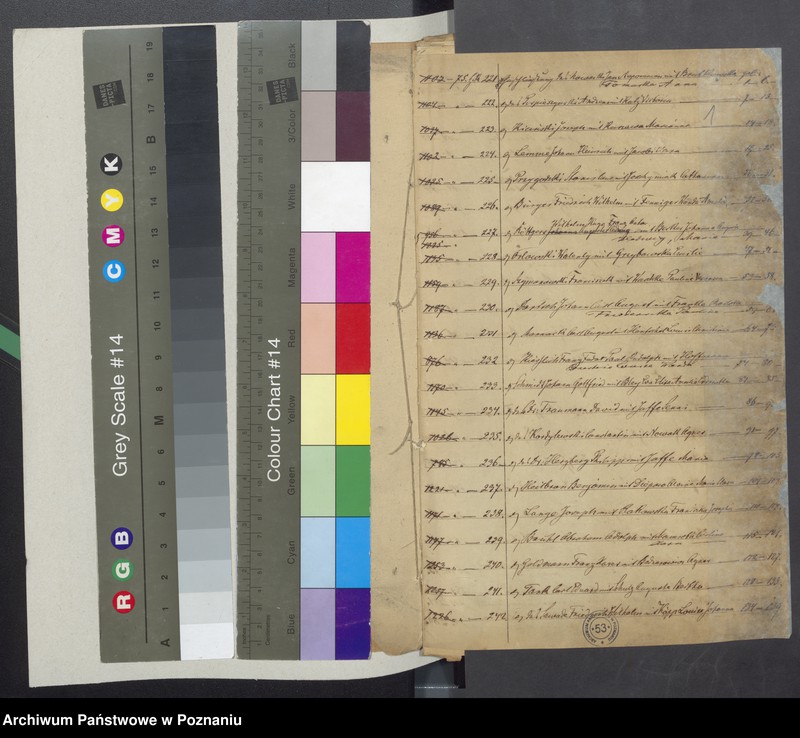 Obraz 3 z jednostki "Die von den Verlobten beigebrachten Urkunden zur Eheschliessung pro 1875"