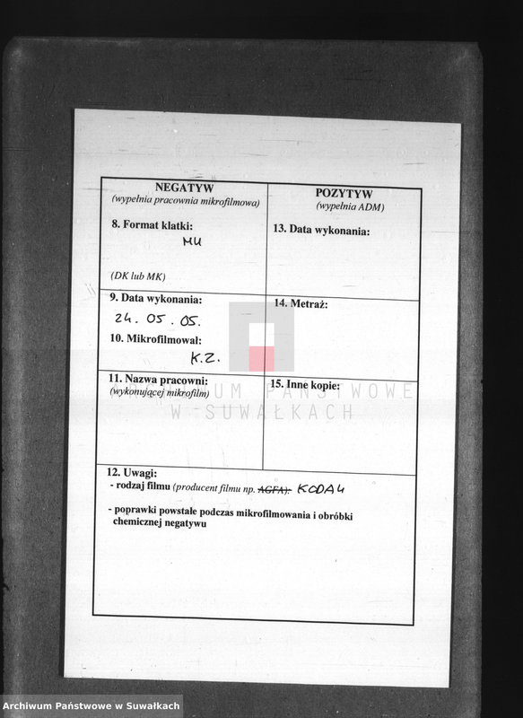 image.from.unit.number "[Akta urodzeń, małżeństw i zgonów parafii rzymskokatolickiej w Sejnach]."