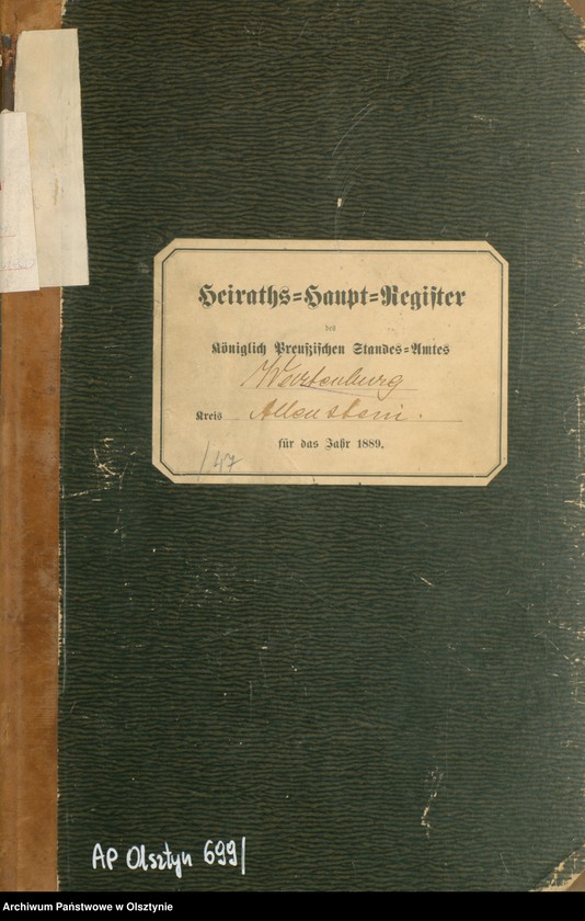 image.from.unit.number "Heiraths-Haupt-Register Nr 1 - 39"