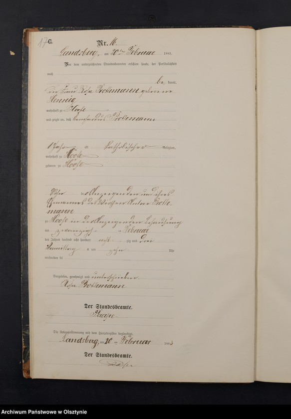 image.from.unit.number "Sterbe-Neben-Register Nr 1 - 77"