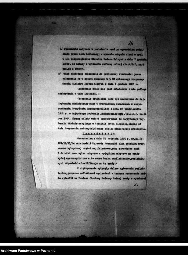 Obraz 20 z jednostki "Parcelacja rządowa z przymusowego wykupu majątku Dziembowo powiatu chodzieskiego"