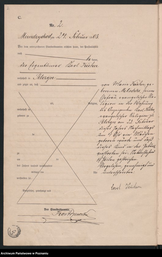 Obraz 5 z jednostki "Sterbe-Haupt-Register"