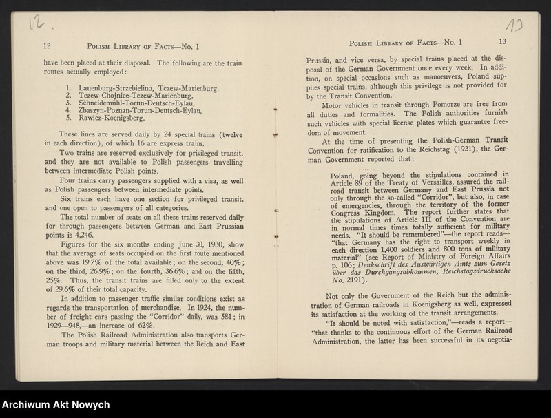 image.from.unit.number "American Polish Chamber of Commerce and Industry in the United States, Inc.; Załączniki: 1) Polish Library of Facts, No. I. Polish-German Relations; N.Y. 1931 (broszura); 2) Program przyjęcia na cześć I. J. Paderewskiego, 18 V 1932 (druk); L.1"