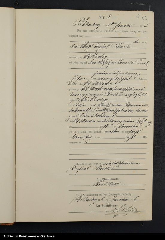 image.from.unit.number "Sterbe-Neben-Register Nr 1 - 156"