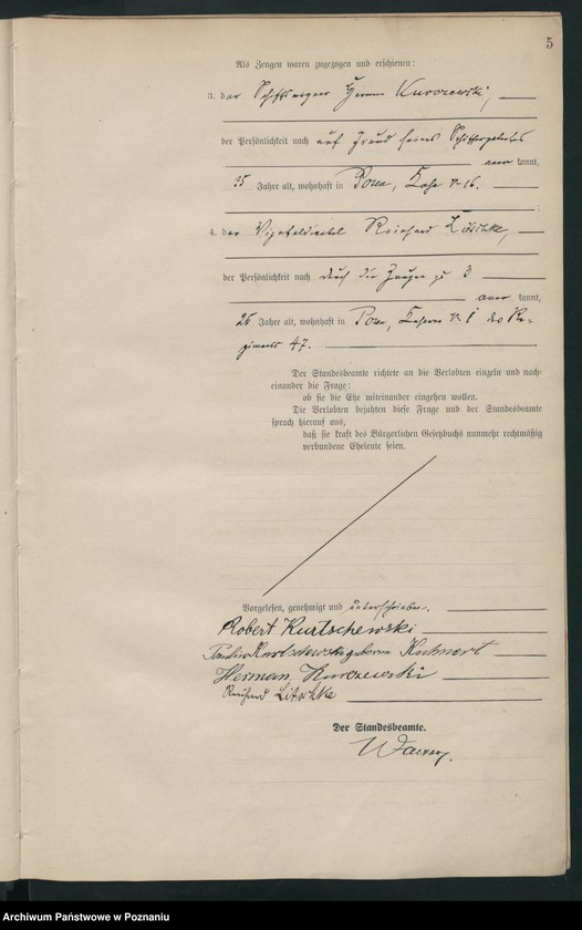 Obraz 6 z jednostki "Księga miejscowa małżeństw tom I [Rejestr główny małżeństw]"