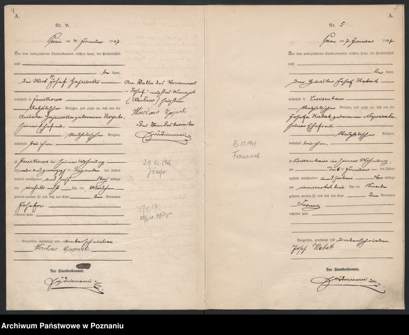 Obraz 5 z jednostki "Księga miejscowa urodzeń"