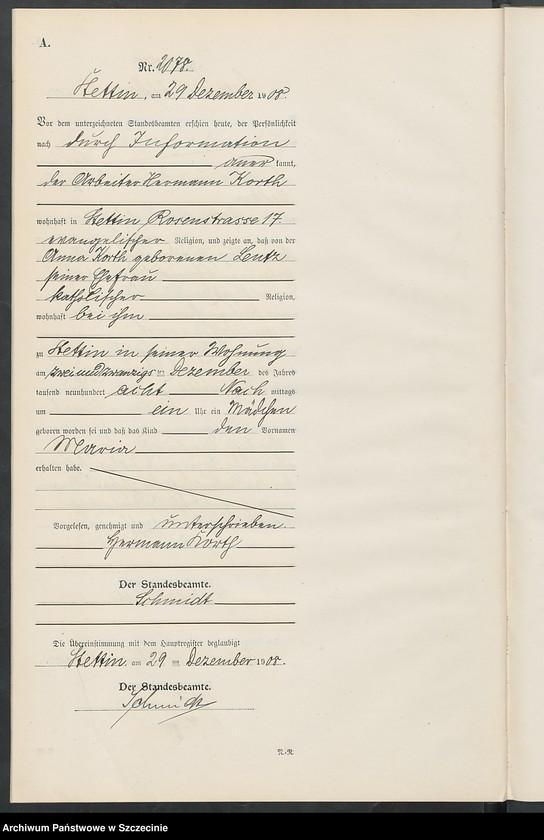 Obraz 16 z jednostki "Geburts-Register"