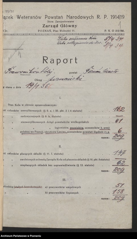 image.from.unit.number "Akta Koła Pracowników Kolejowych w Poznaniu."