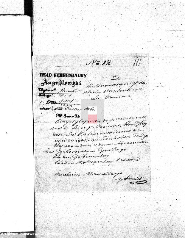 image.from.unit.number "Dowody do Akt Małżeństwa Parafii Wigierskiej za Rok 1857."