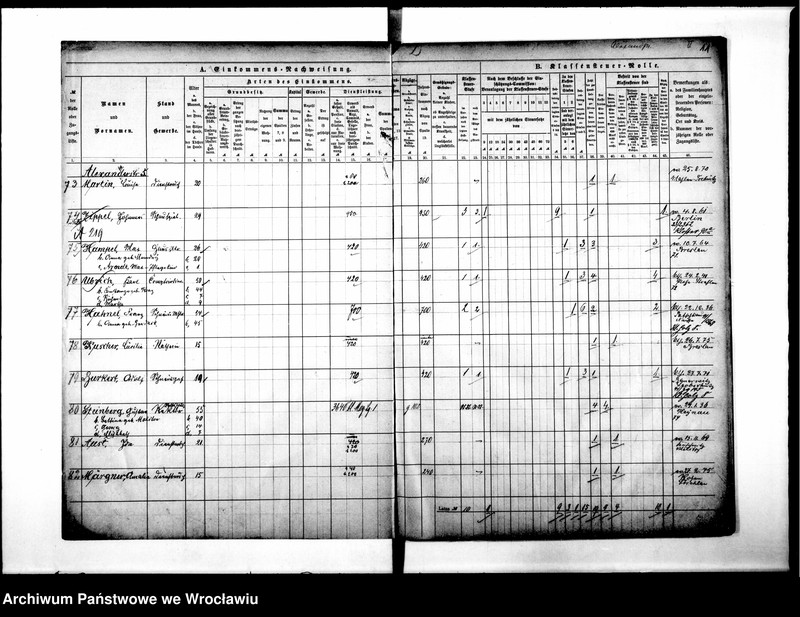 image.from.unit.number "Klassensteuerolle nebst Einkommens Nachweisung"