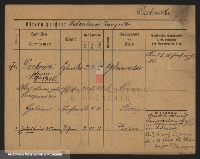 Obraz 12 z jednostki "Dzikowski - Dzyskowska"