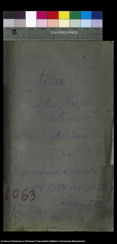 image.from.unit.number "Dowodów osobistych od nr 1334 do 1550. Tom VIII"