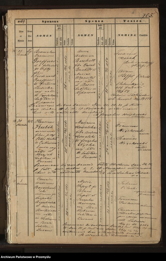 Obraz z jednostki "[Księga małżeństw Zasanie 1889-1896; Księga zgonów Zasanie 1890-1899]"