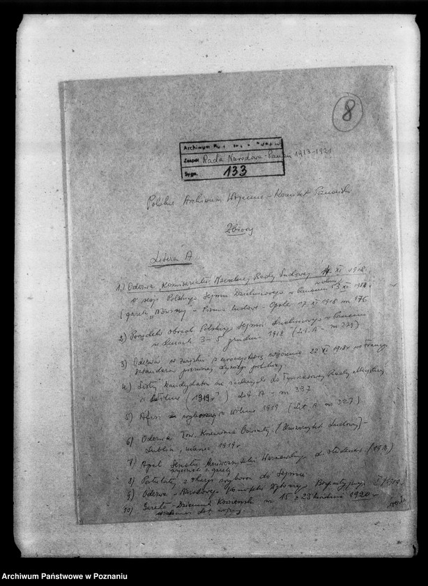 image.from.unit.number "Wybory do Sejmu i Rady Miejskiej - Poznań, Warszawa, Wilno: porządek obrad, odezwy, apele, postulaty, afisze wybocze, listy kandydatów oraz wskazówki dla uczestników plebiscytu na Górnym Śląsku a także statut Komitetu Remigracyjnego w Poznaniu"