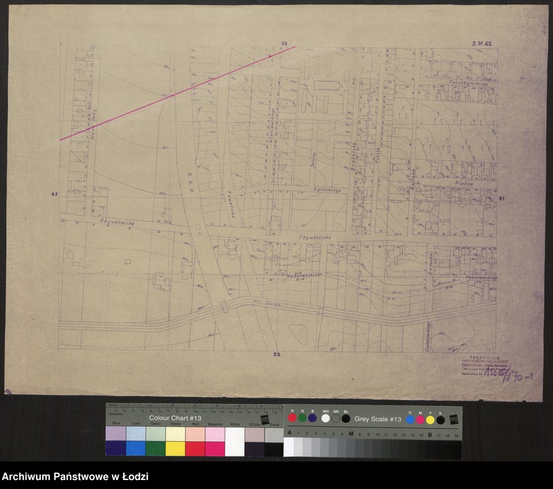 Obraz 1 z jednostki "Plan miasta Łodzi. Sekcja SW 42"