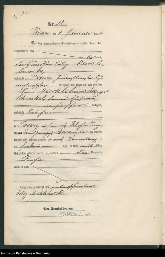 Obraz 15 z jednostki "Księga urodzeń t. I, II"