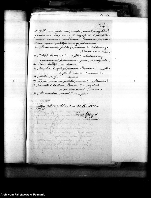 Obraz 13 z jednostki "[Oświata poza szkolna - sprawozdania z imprez kulturalno-oświatowych]"