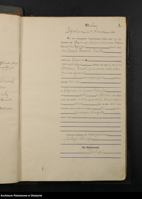 image.from.unit.number "Geburts-Haupt-Register Nr 1 - 265"