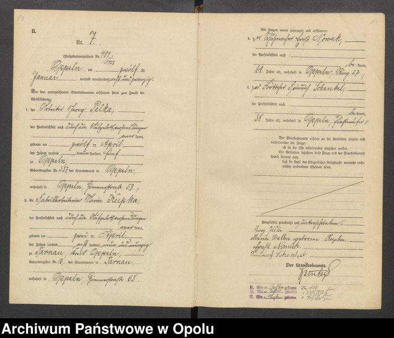 Obraz 10 z jednostki "[Rejestr Małżeństw] 1928 Nr 1-248"