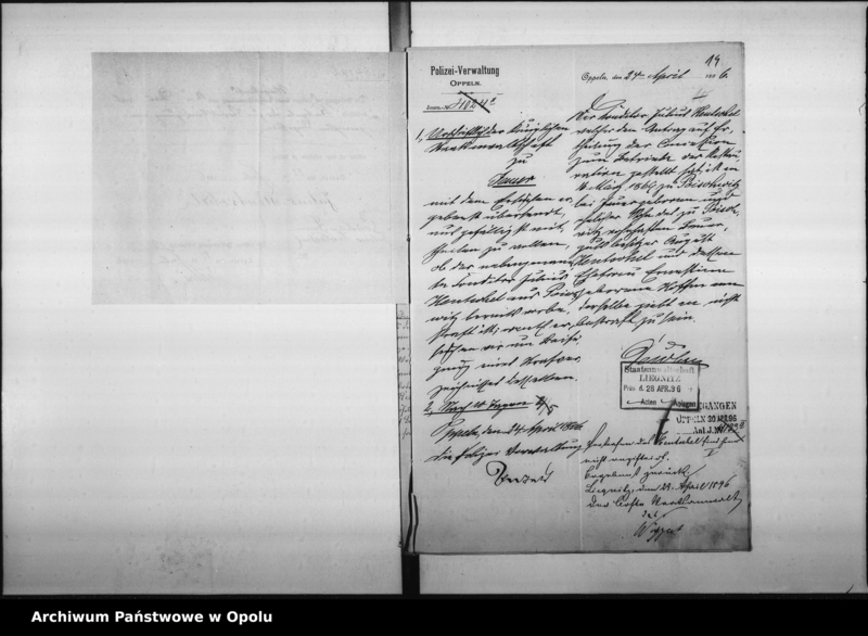 Obraz 16 z jednostki "Acta des Magistrats zu Oppeln betreffend Ausschank von "Wein, Bier und feinen Liqueren" im Riesenfeldschen Hause durch [...] Hentschel Vol: I"