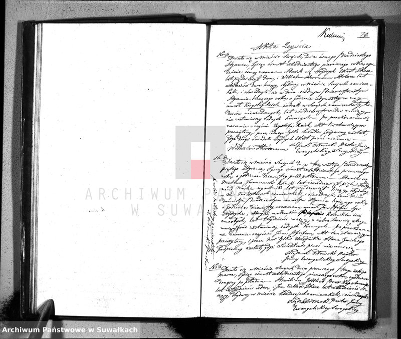image.from.unit.number "Księga Duplikat do zapisywania Aktów Urodzenia, Zaślubienia i Zeyścia na Rok 1841 dla Parafii Ewangelickiey Sereyskiey"