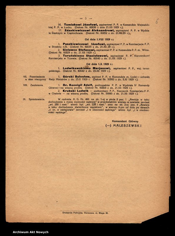 image.from.unit.number "[Rozkazy Komendanta Głównego Policji Państwowej.]"