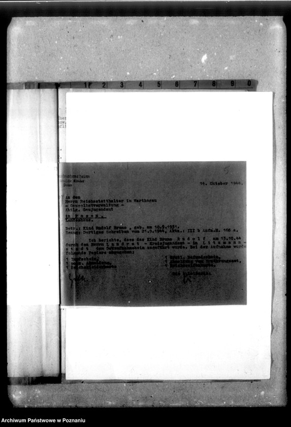 Obraz 9 z jednostki "[Akta personalne wychowanka Bruna Rudolfa, ur. 10 IX 1931]."