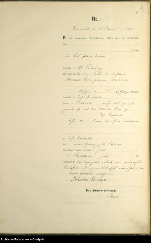 image.from.unit.number "Sterbe-Haupt-Register Nr 1 - 43"