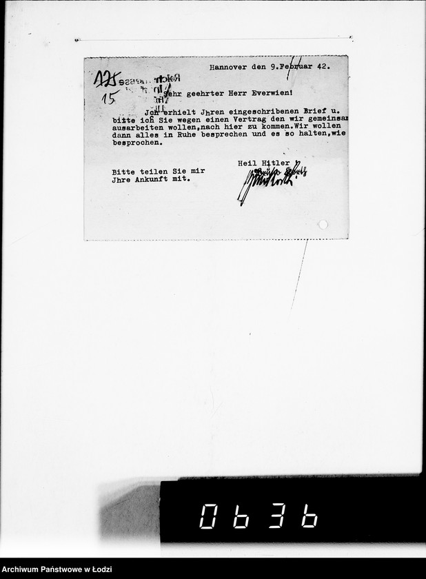 Obraz 19 z jednostki "[Korespondencja z firmą Otto Everwien w sprawie dostarczenia kojców dziecięcych]"